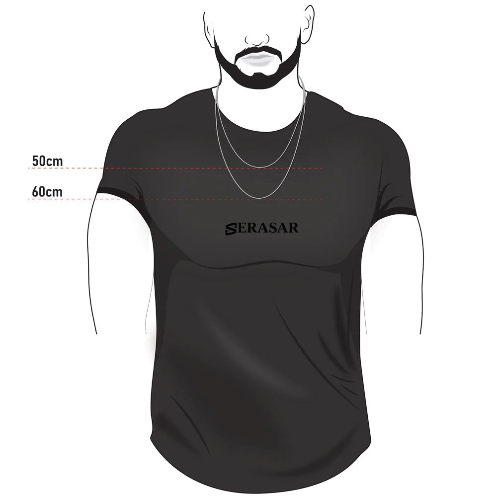 SERASAR - "Lord" RVS ketting Zwart