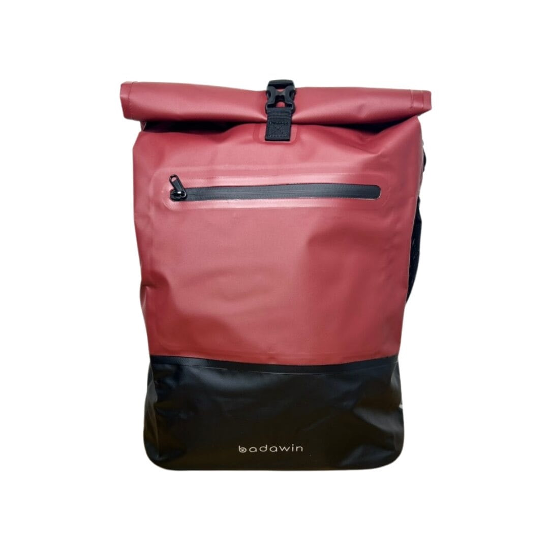 BADAWIN - "Ancel" Bordeaux 3-in-1 Bagagerek Fietsrugzak