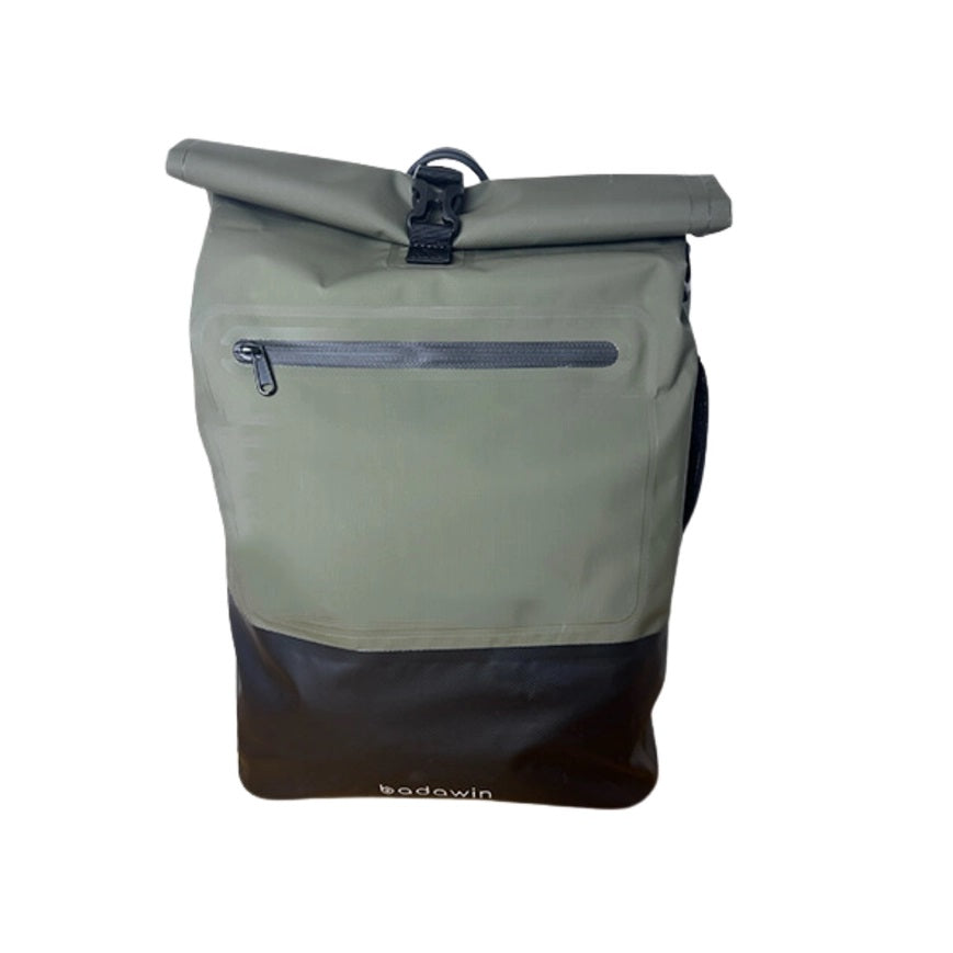 BADAWIN - "Ancel" Khaki Green 3-in-1 Bagagerek Fietsrugzak