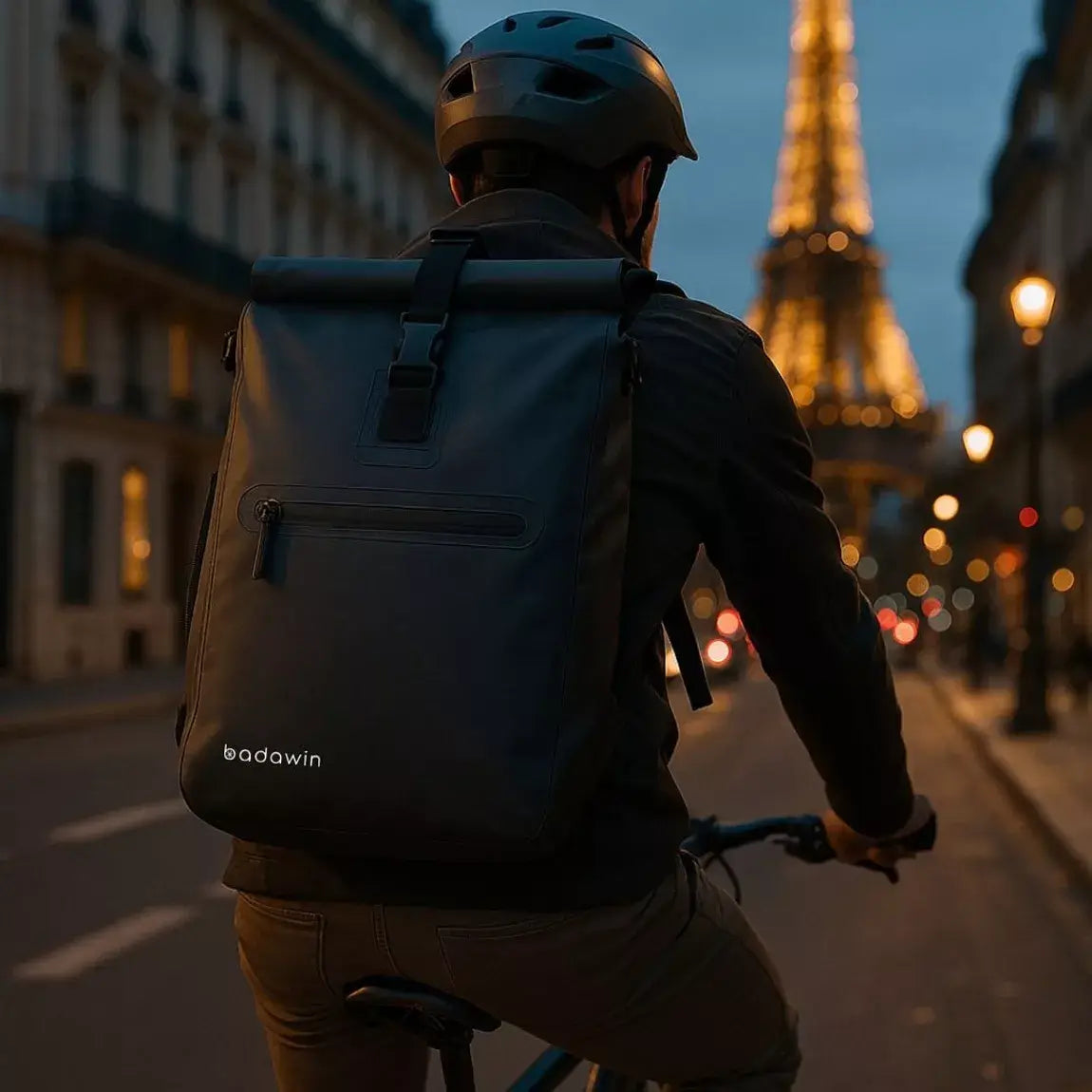 BADAWIN - "Ali" Zwart 4-in-1 Bagagerek Fietsrugzak