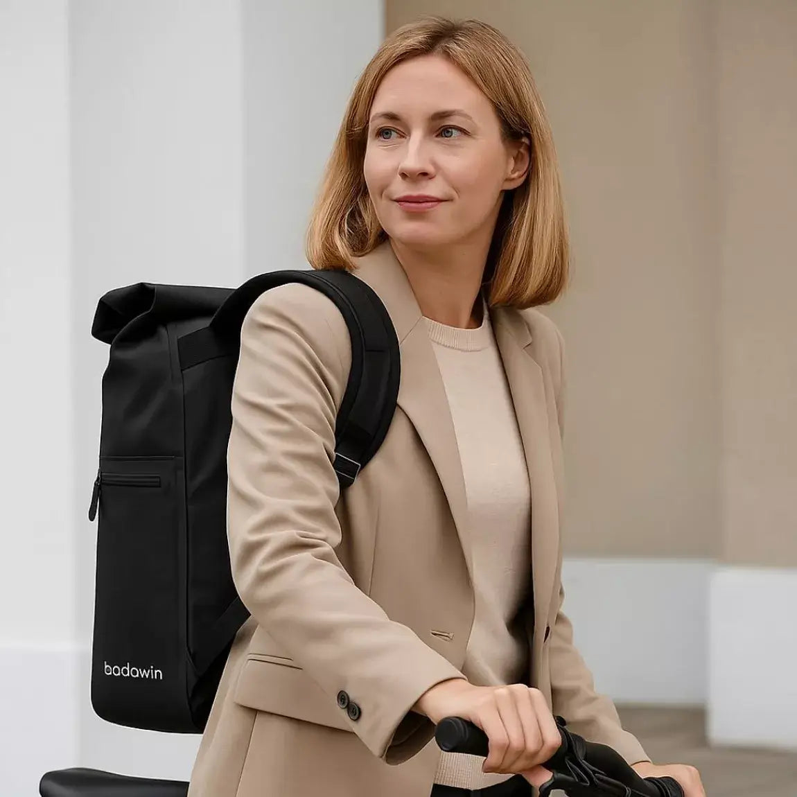 BADAWIN - "Ali" Zwart 4-in-1 Bagagerek Fietsrugzak