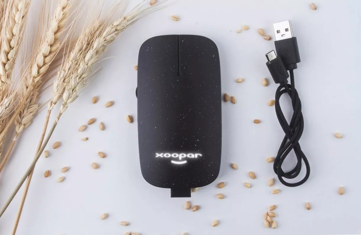 Xooper - 🖱️ BIO POKKET muis - Draadloze muis Zwart 🖱️