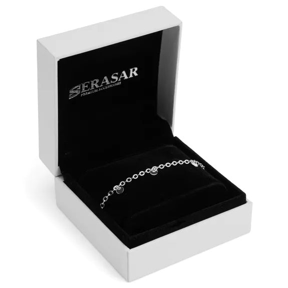 SERASAR - "Coin" Zilver enkelbandje/ armband
