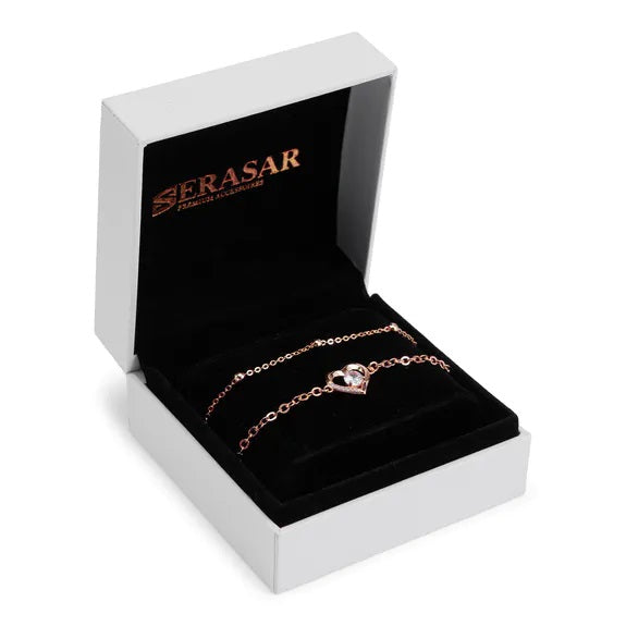 SERASAR - "Heart" Roségoud enkelbandje/ armband