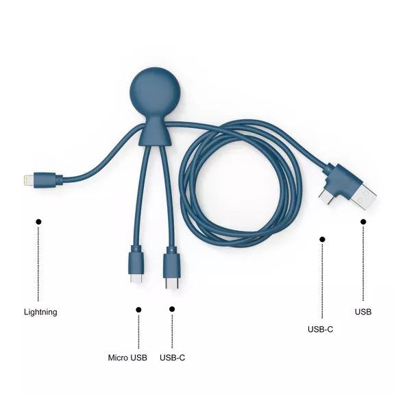 Xoopar -🔌 Mr Bio LONG Kabel - Blue 🔌