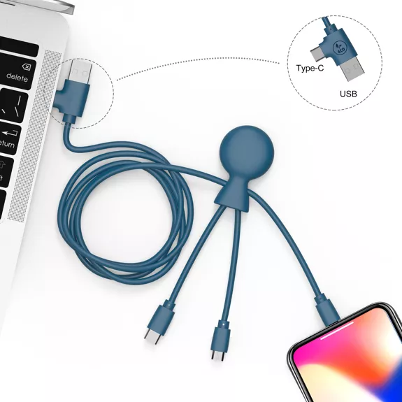 Xoopar -🔌 Mr Bio LONG Kabel - Blue 🔌