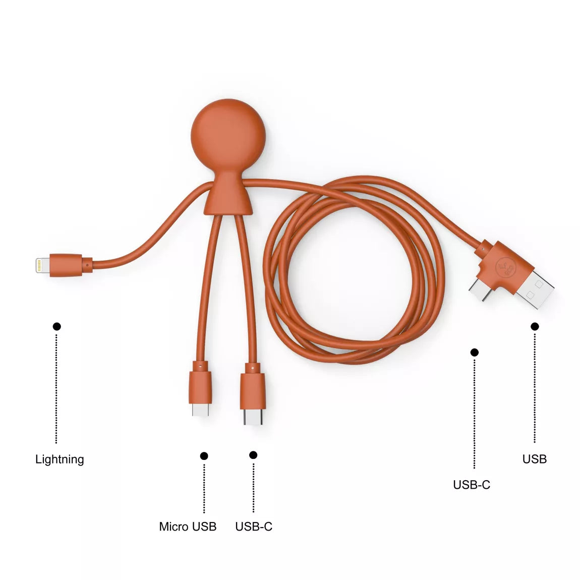 Xoopar -🔌 Mr Bio LONG Kabel - Oranje🔌
