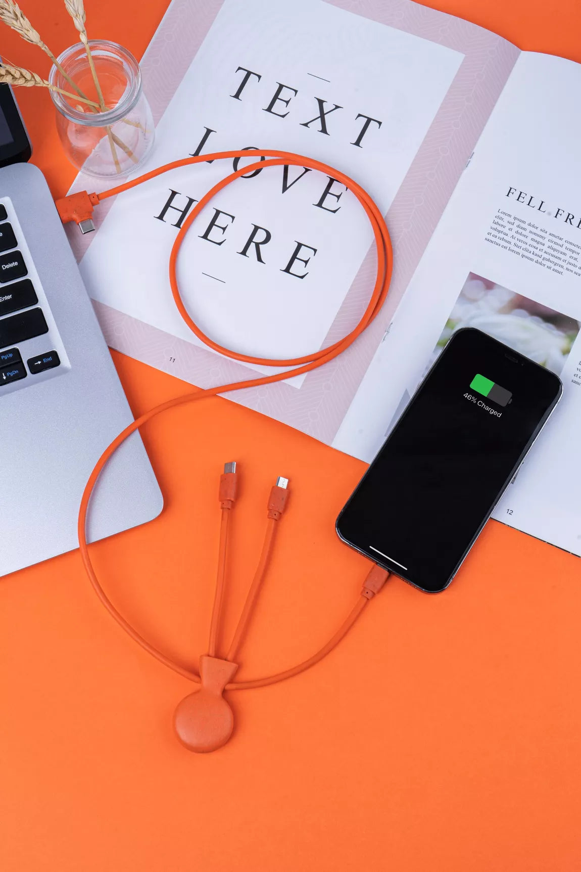 Xoopar -🔌 Mr Bio LONG Kabel - Oranje🔌