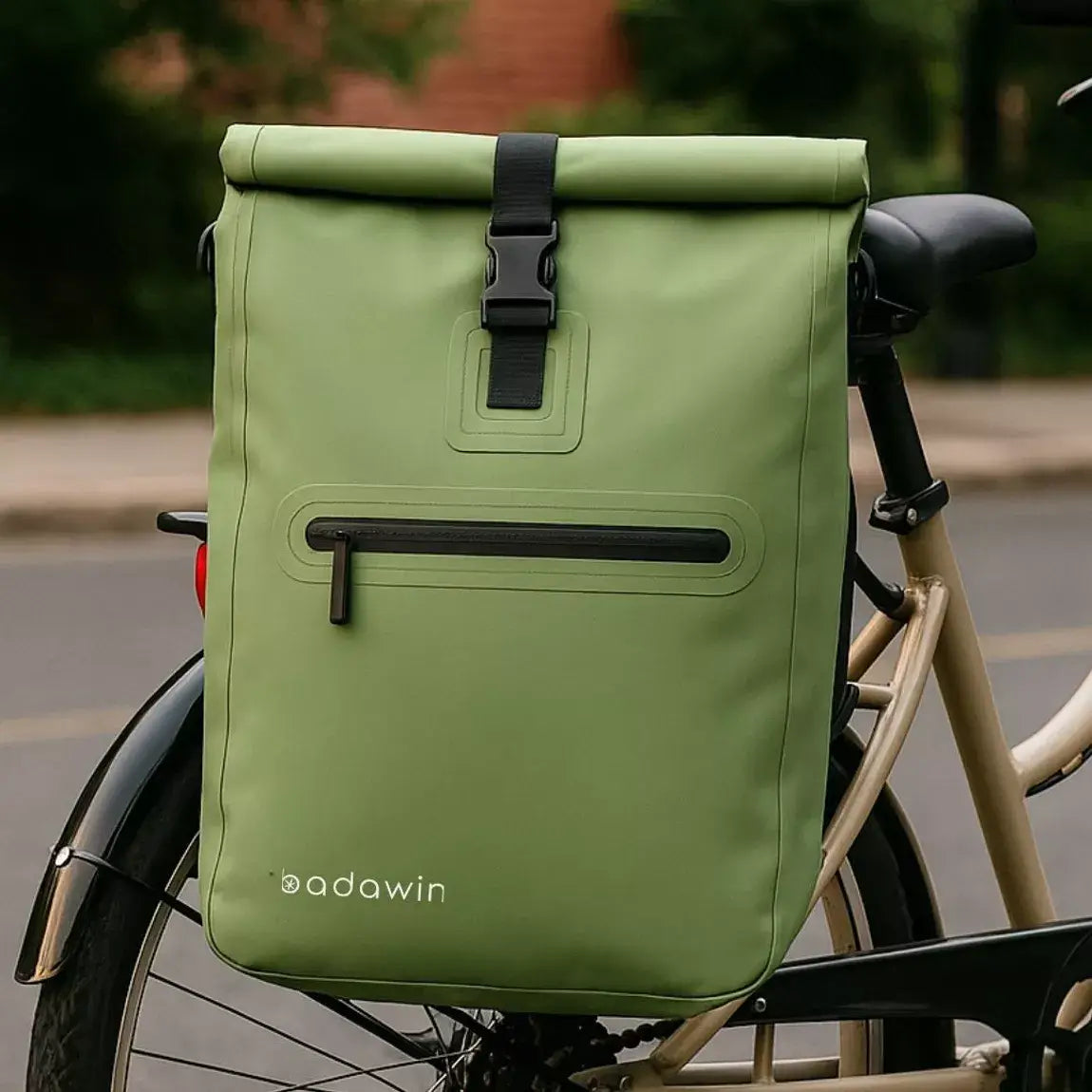 BADAWIN - "Ali" Green 4-in-1 Bagagerek Fietsrugzak