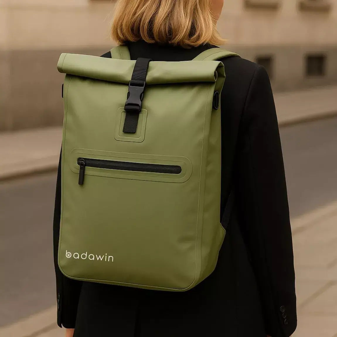 BADAWIN - "Ali" Green 4-in-1 Bagagerek Fietsrugzak