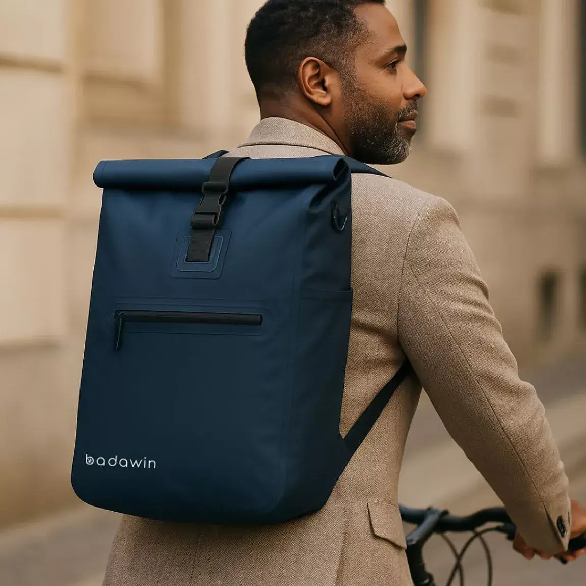 BADAWIN - "Ali" Blue 4-in-1 Bagagerek Fietsrugzak