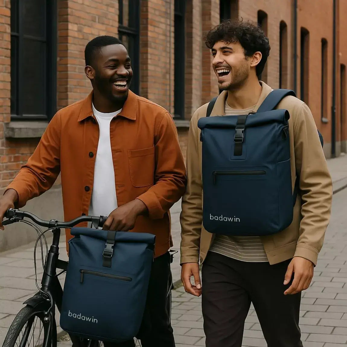 BADAWIN - "Ali" Blue 4-in-1 Bagagerek Fietsrugzak