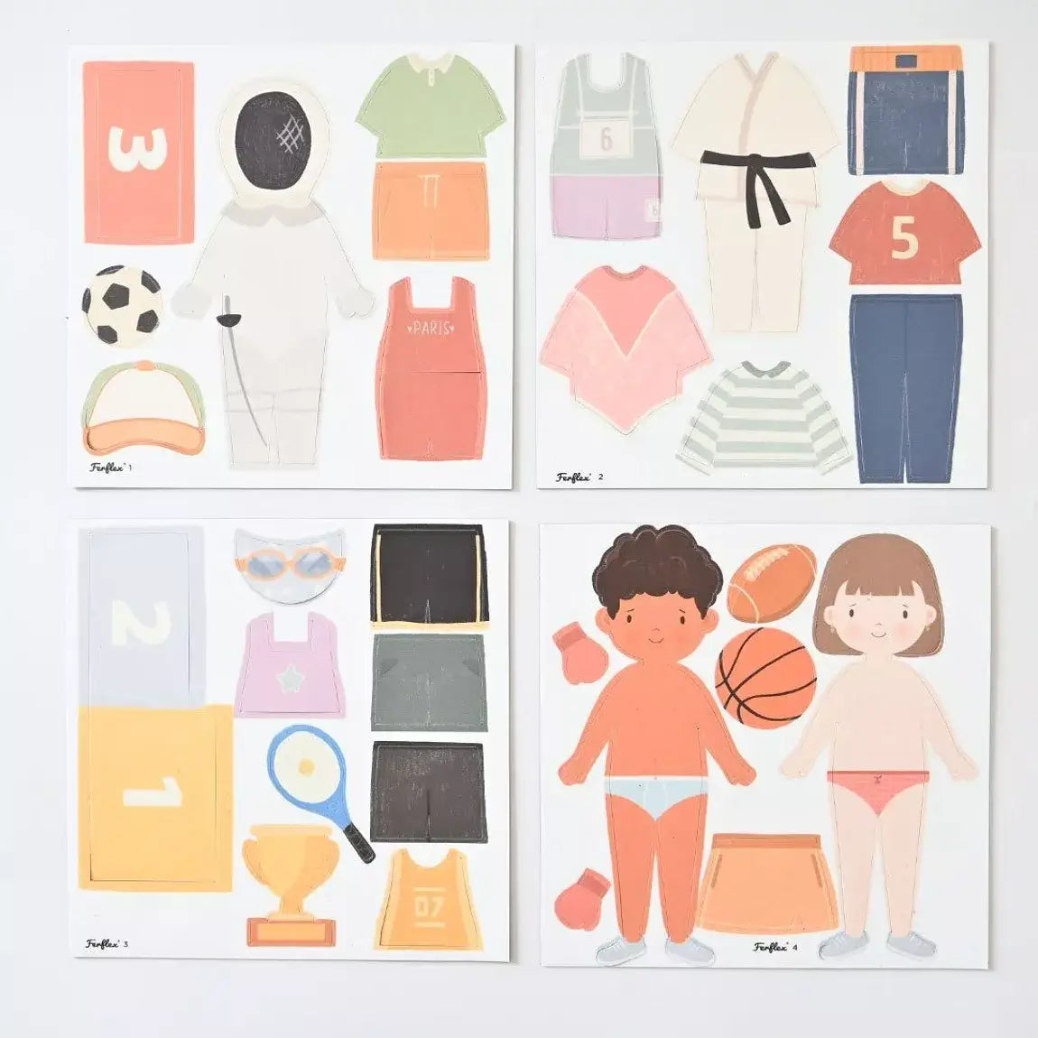 FERFLEX - Sportoutfits - Magnetisch aankleedspel