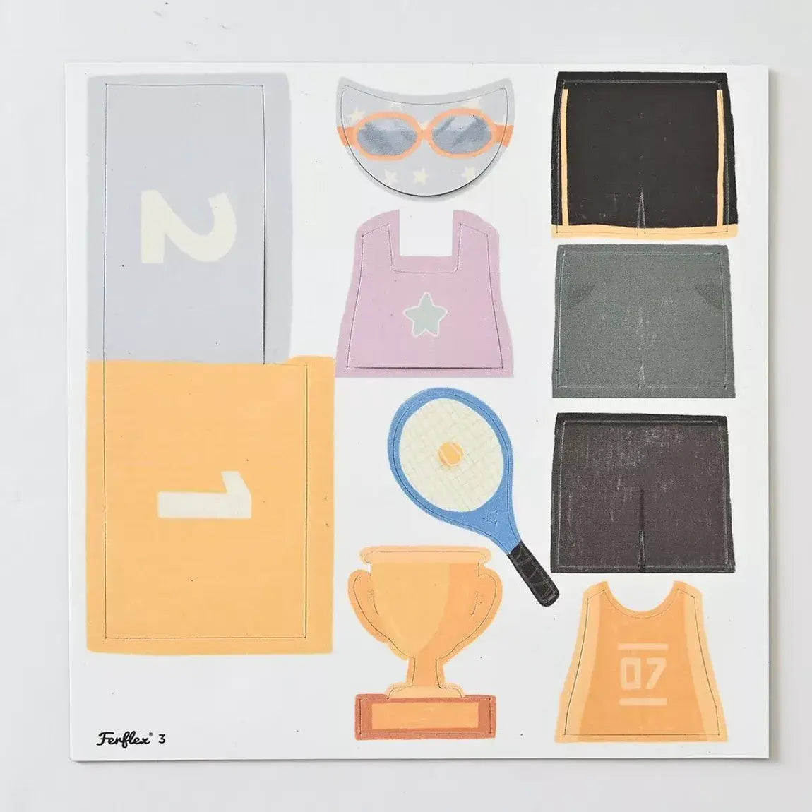 FERFLEX - Sportoutfits - Magnetisch aankleedspel