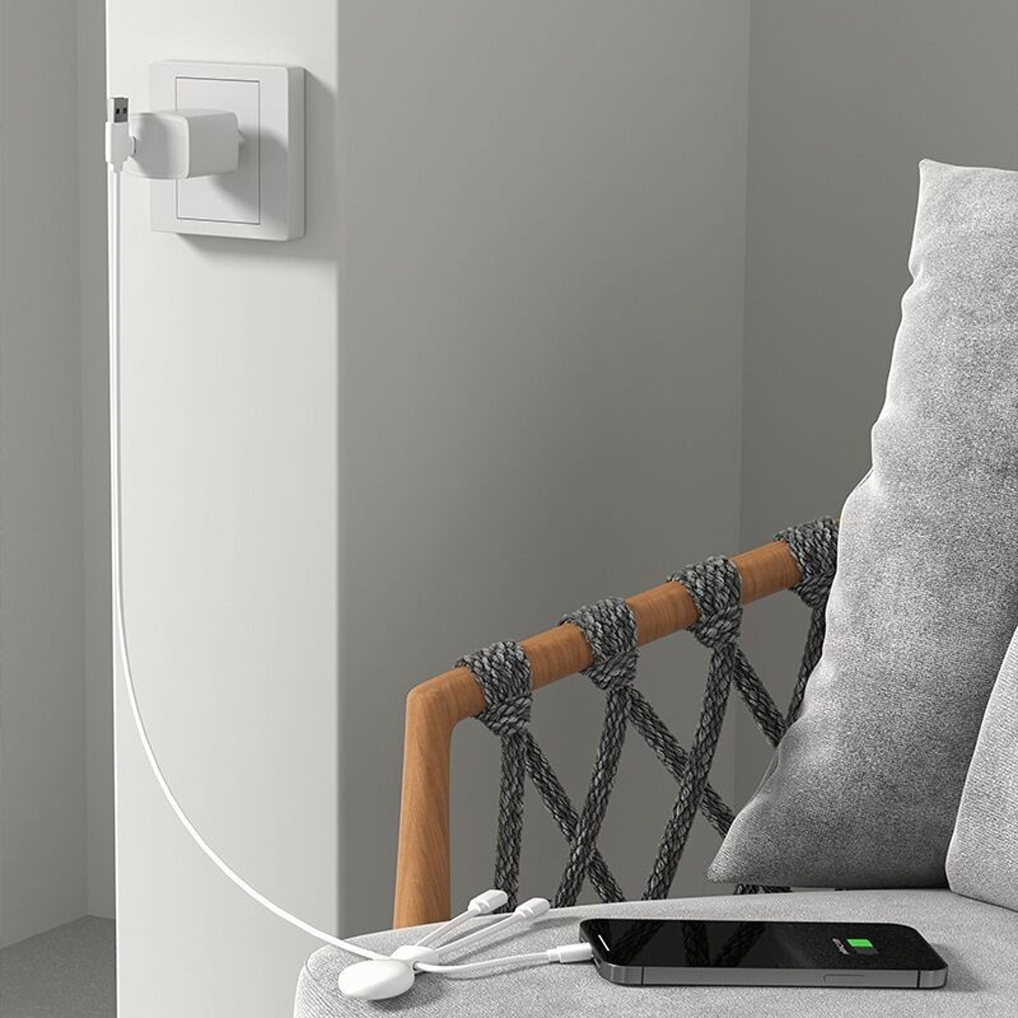 Xoopar -🔌 Mr Bio LONG Kabel - Wit🔌