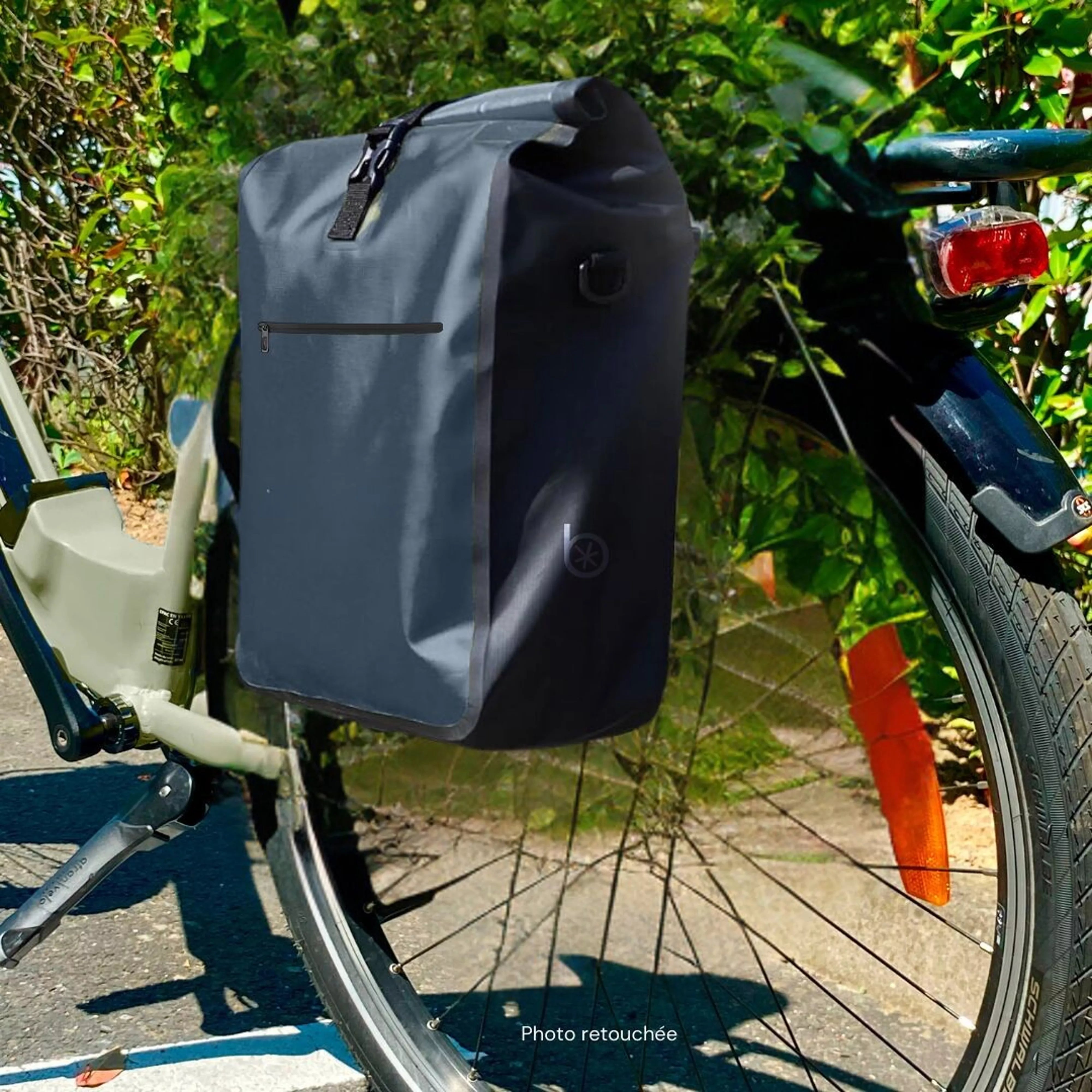BADAWIN - "Aaron" Blue Fietstas Bagagedrager 2-in-1