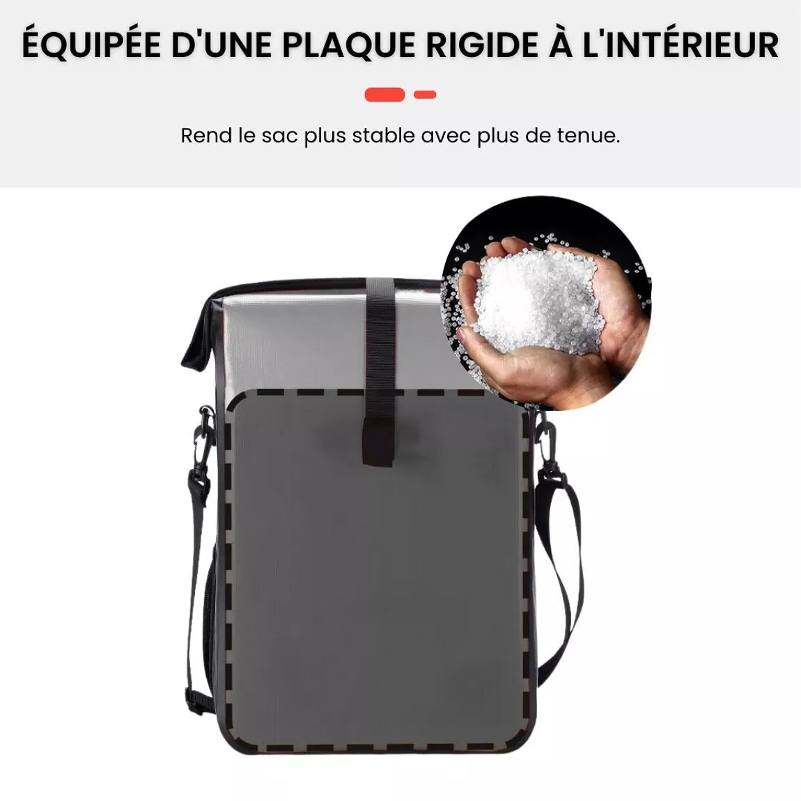 BADAWIN - "Aaron" Grey Fietstas Bagagedrager 2-in-1