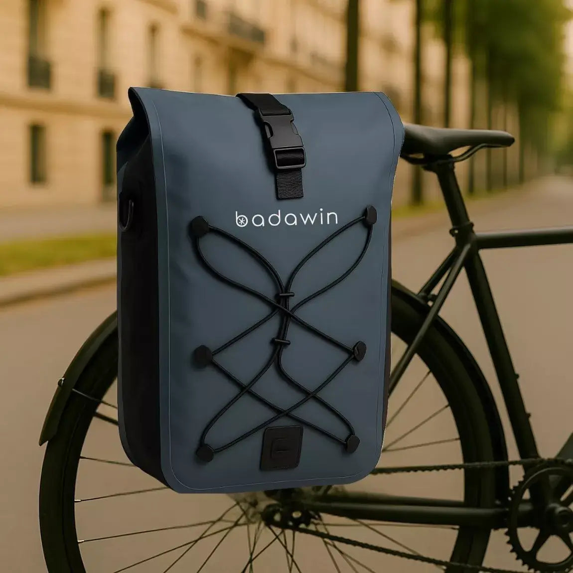 BADAWIN - "Hind" Fietstas Bagagedrager 2-in-1 Blue 25/30L