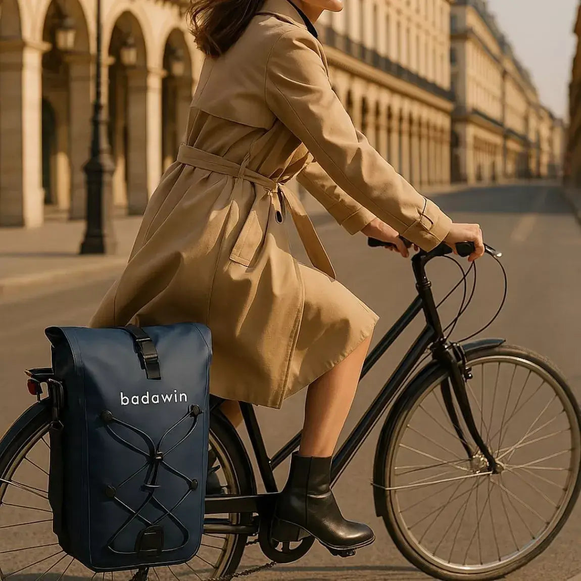 BADAWIN - "Hind" Fietstas Bagagedrager 2-in-1 Blue 25/30L