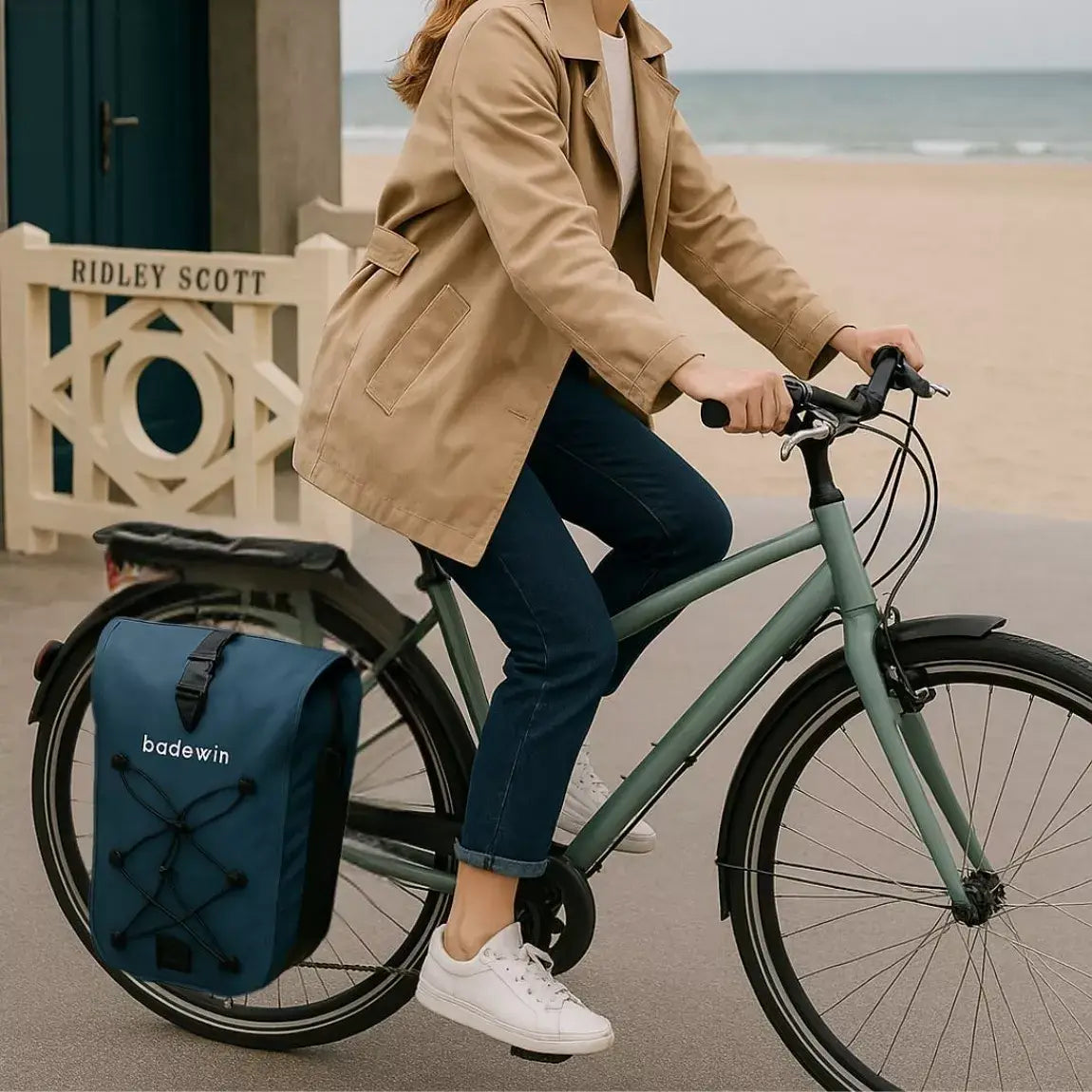 BADAWIN - "Hind" Fietstas Bagagedrager 2-in-1 Blue 25/30L