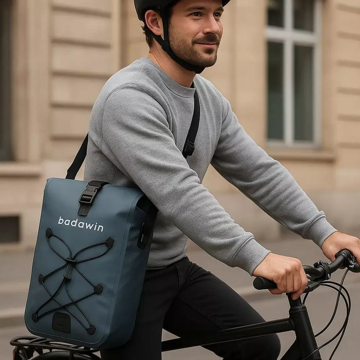 BADAWIN - "Hind" Fietstas Bagagedrager 2-in-1 Blue 25/30L