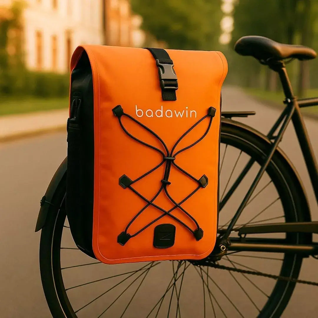 BADAWIN - "Hind" Fietstas Bagagedrager 2-in-1 Orange 25/30L