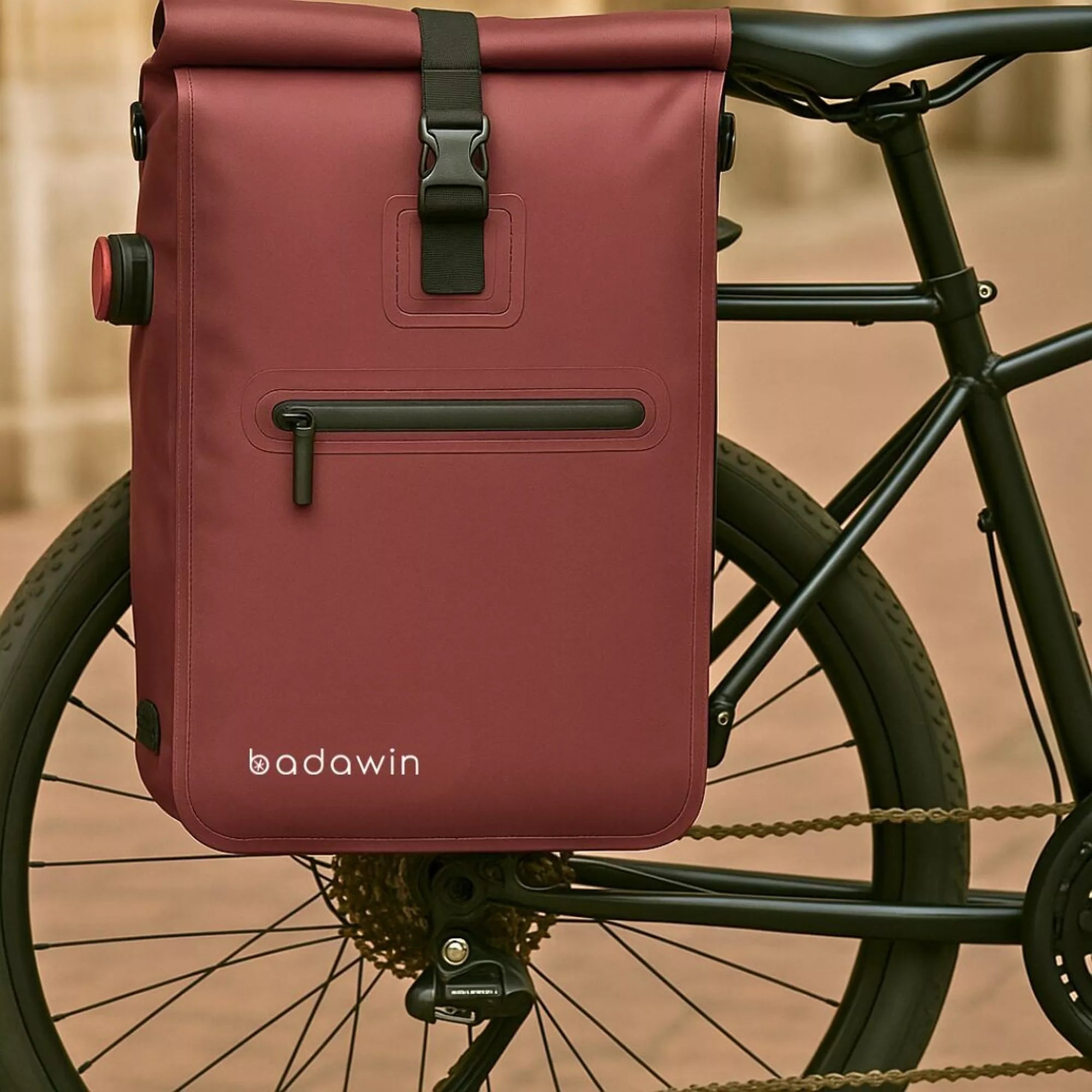 BADAWIN - "Ali" Bordeaux 4-in-1 Bagagerek Fietsrugzak