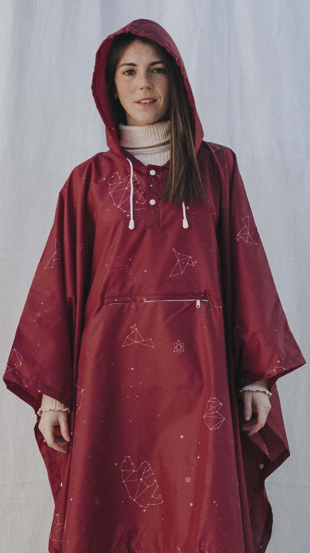 Clima Bisetti- Regenponcho's "Constellation" Wine Red Star Sky
