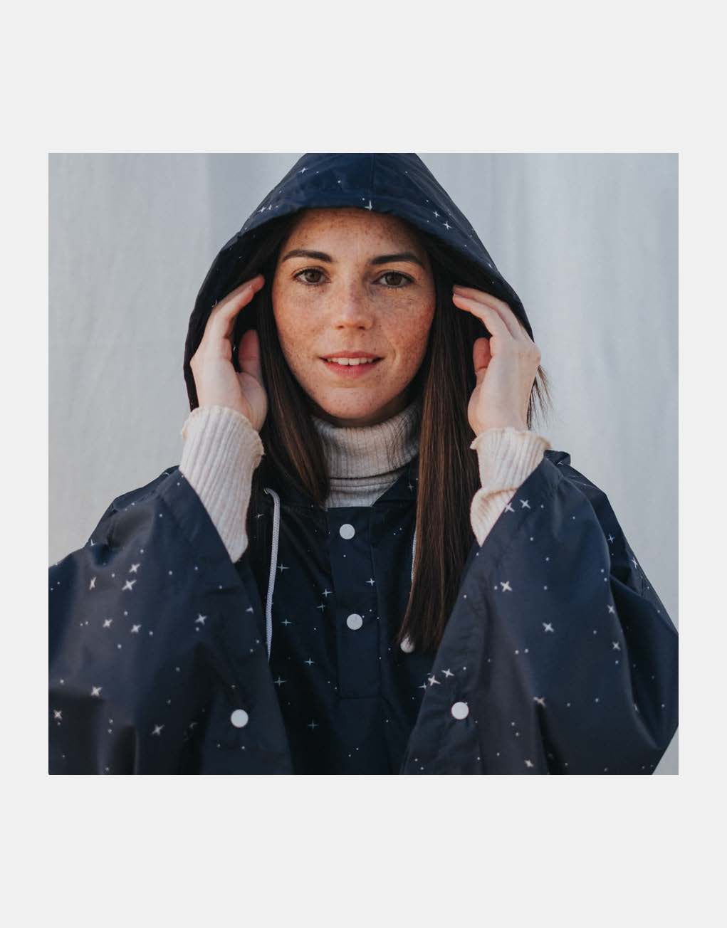 Clima Bisetti- Regenponcho's "Constellation" Dark Blue stars