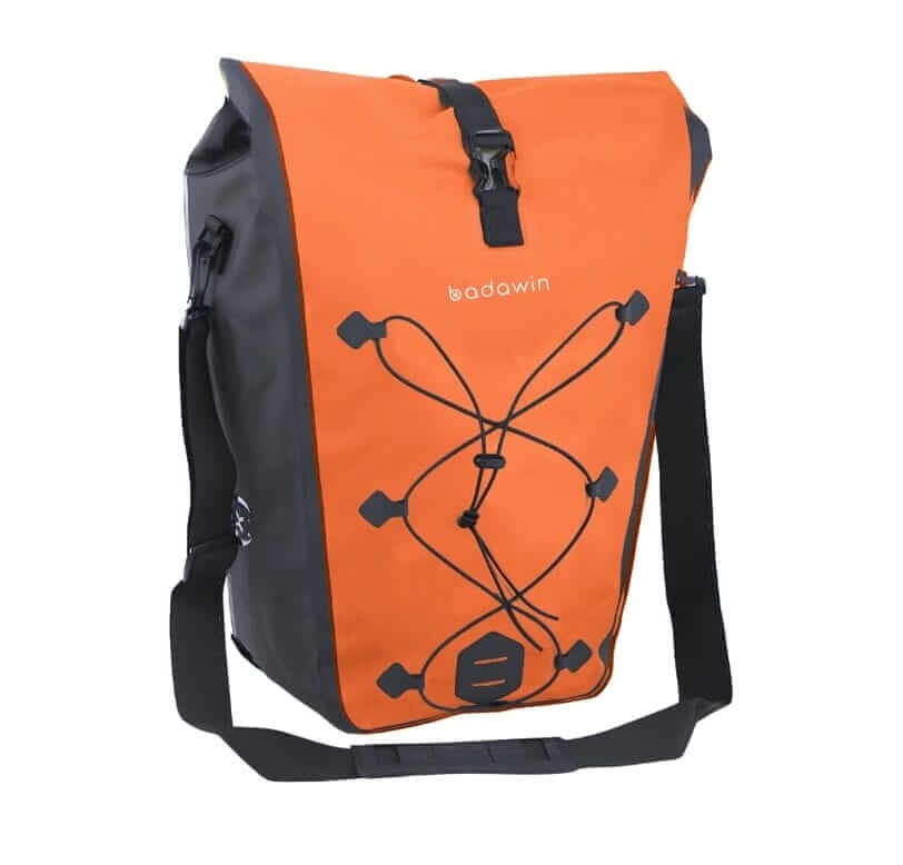 BADAWIN - "Hind" Fietstas Bagagedrager 2-in-1 Orange 25/30L