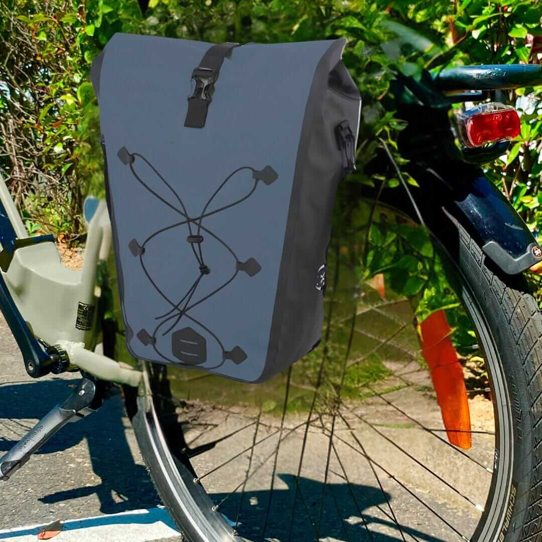 BADAWIN - "Hind" Fietstas Bagagedrager 2-in-1 Blue 25/30L