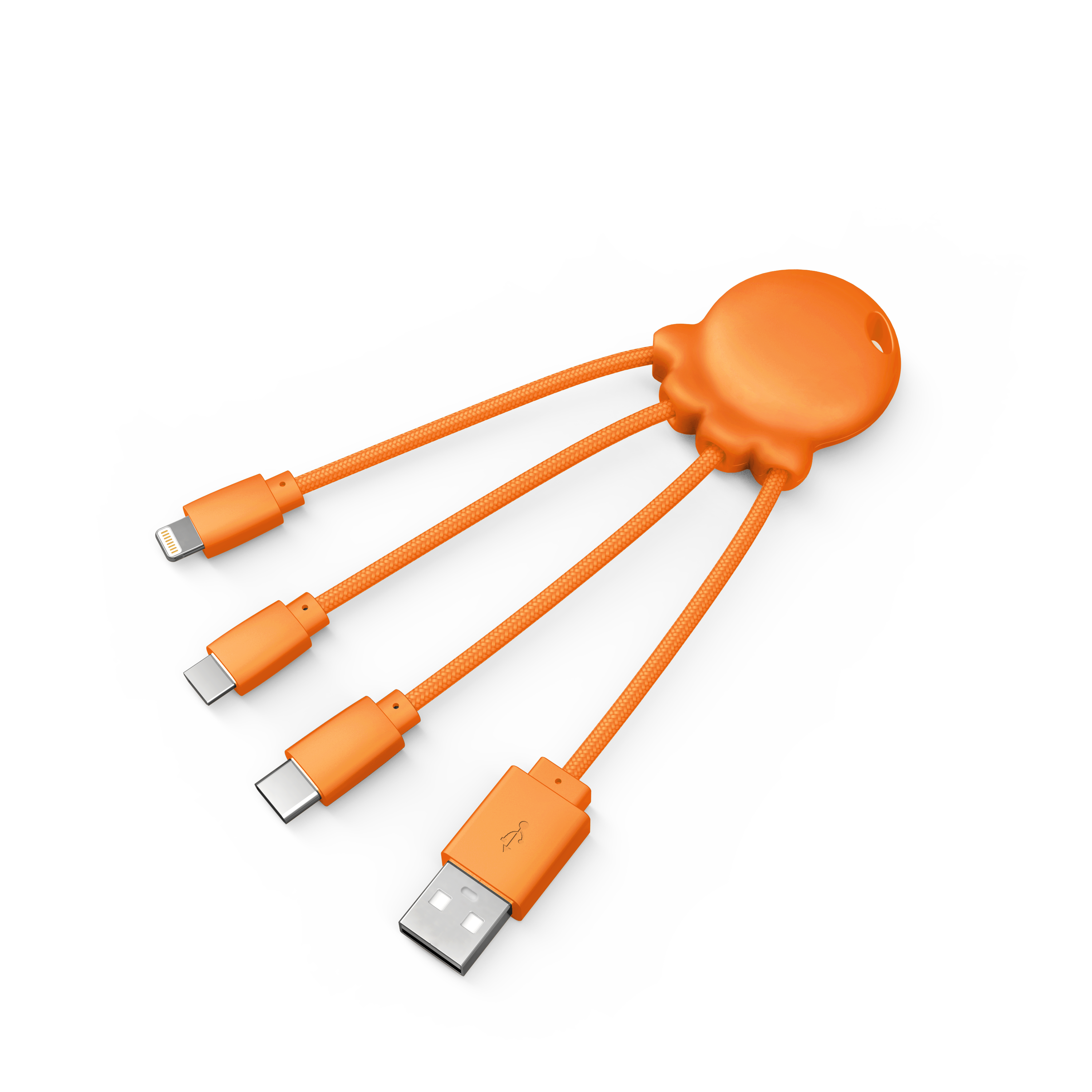 Xoopar - 🔌OCTOPUS Recycled - Multi kabel Oranje🔌