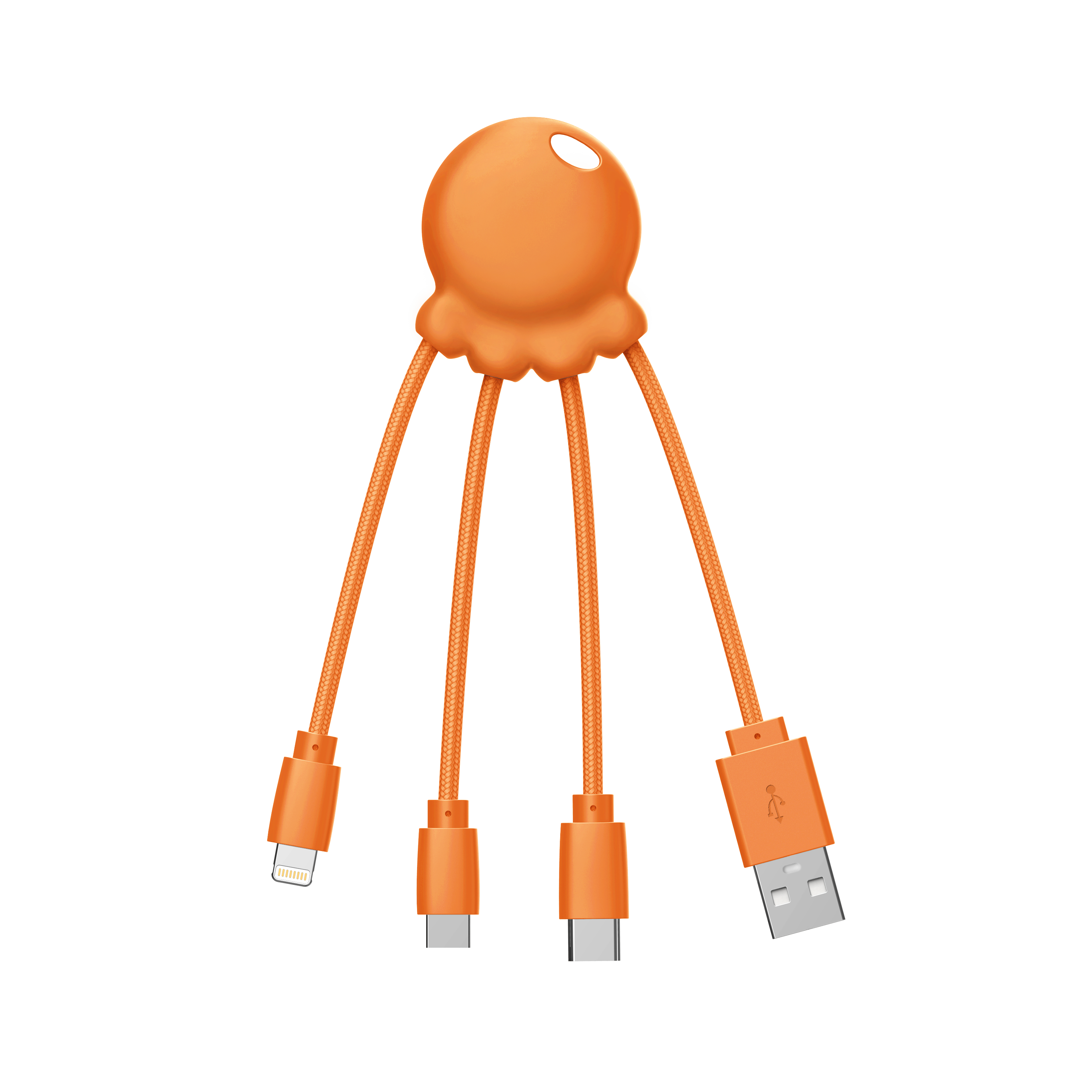 Xoopar - 🔌OCTOPUS Recycled - Multi kabel Oranje🔌