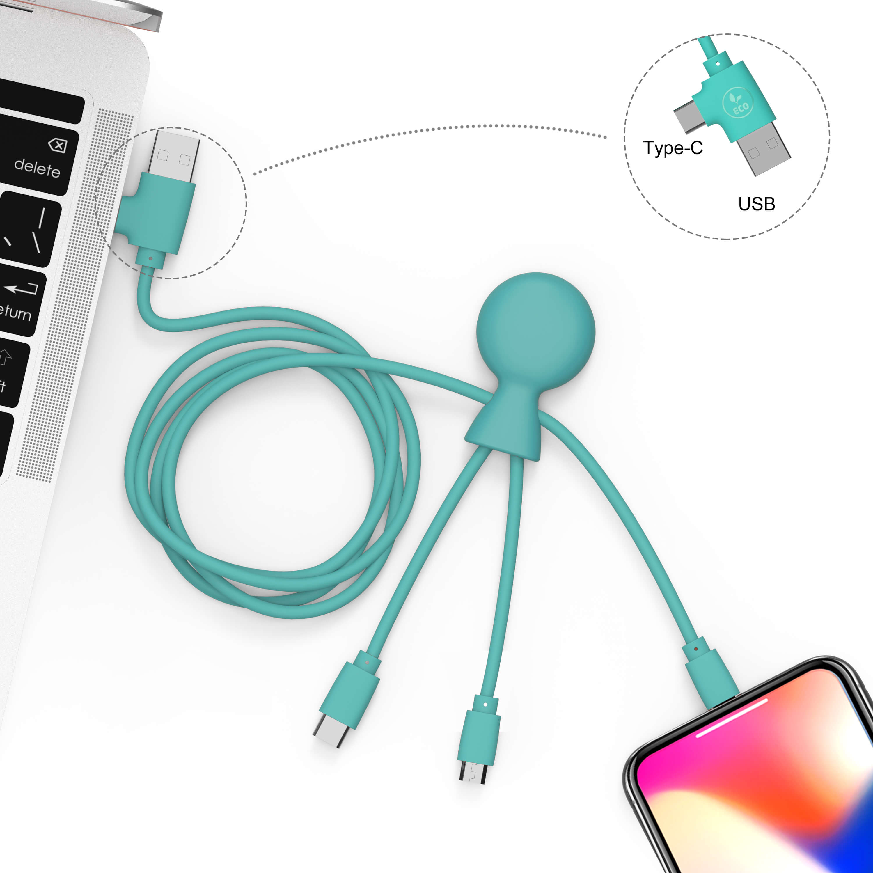 Xoopar -🔌 Mr Bio LONG Kabel - Mint🔌