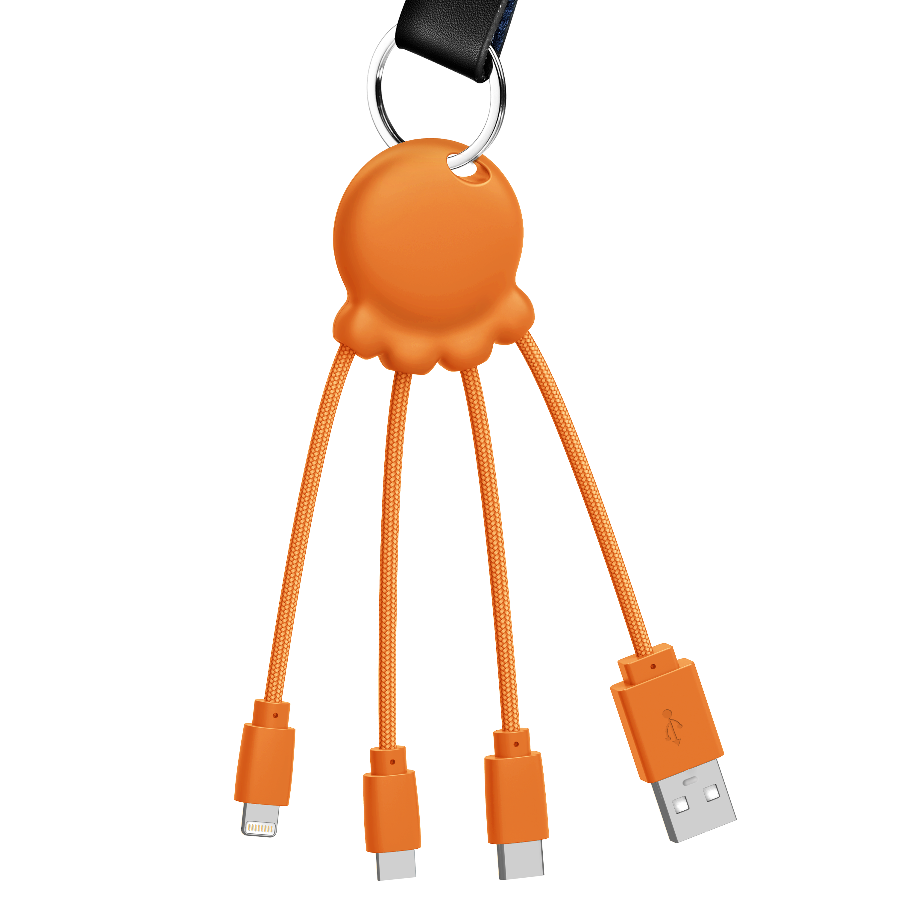 Xoopar - 🔌OCTOPUS Recycled - Multi kabel Oranje🔌