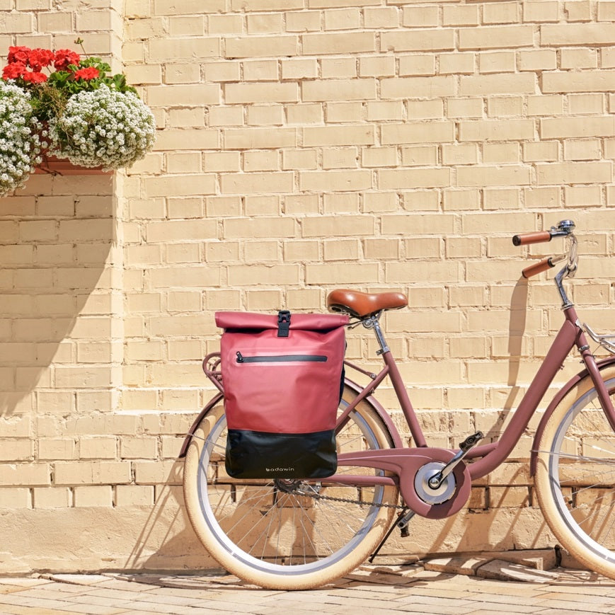 BADAWIN - "Ancel" Bordeaux 3-in-1 Bagagerek Fietstas