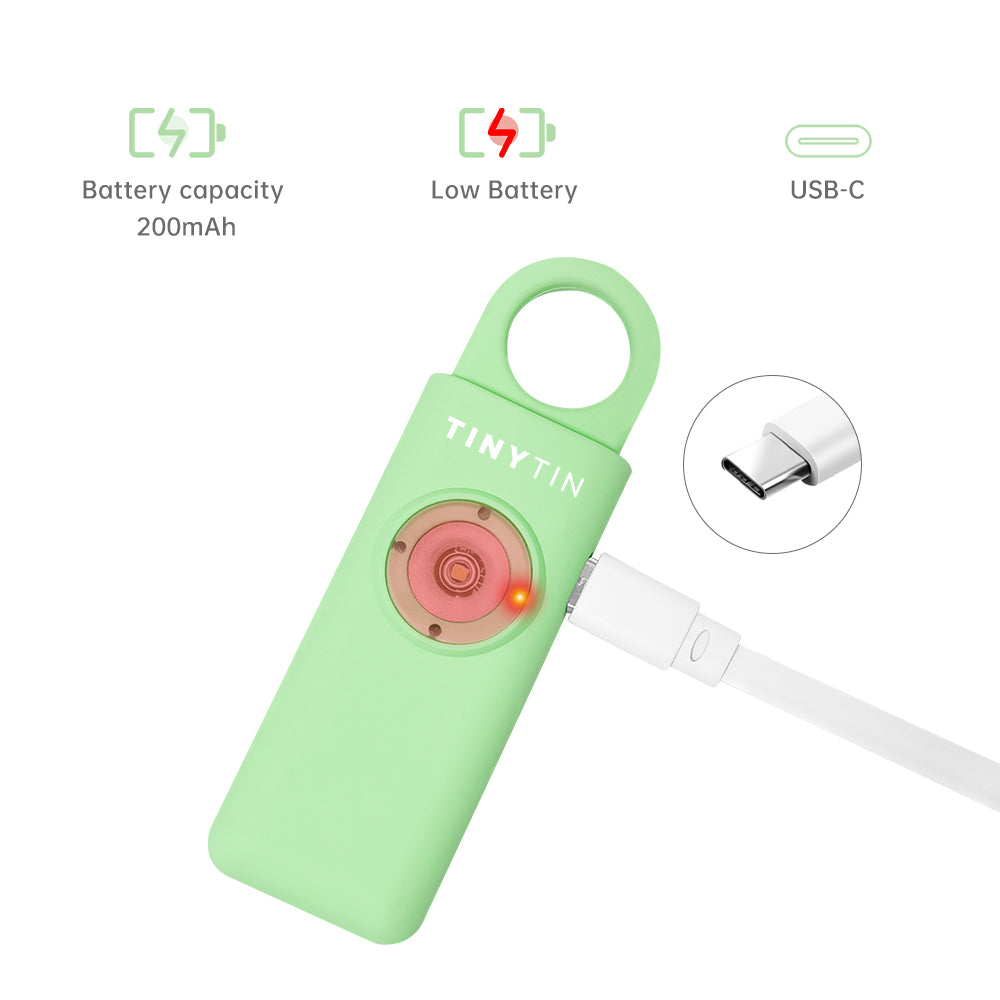 TinyTin - Pastel Green - Persoonlijke veiligheidsalarm