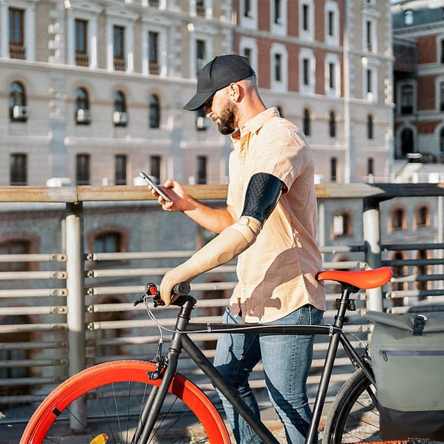 BADAWIN - "Ancel" Khaki Green 3-in-1 Bagagerek Fietstas