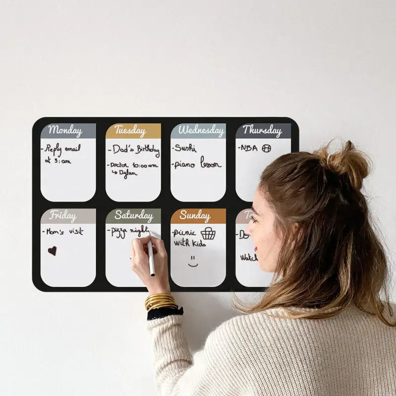 FERFLEX - Magnetische Wekelijkse Organizer - Engelse versie