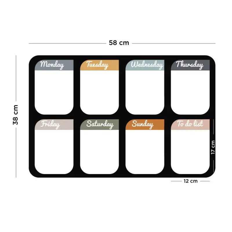 FERFLEX - Magnetische Wekelijkse Organizer - Engelse versie