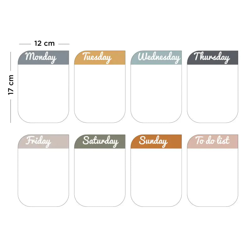 FERFLEX - Magnetische Wekelijkse Organizer - Engelse versie