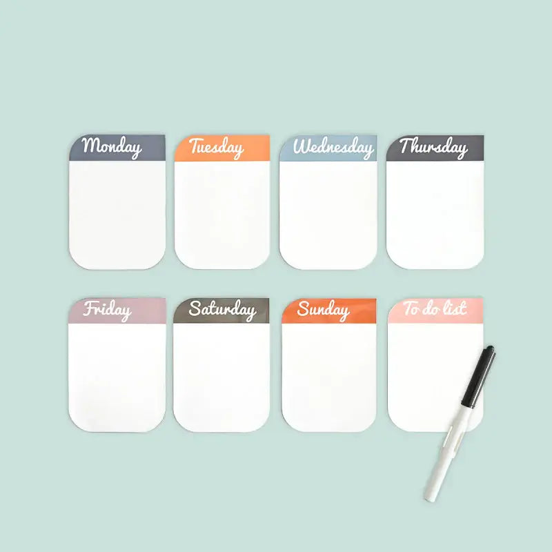 FERFLEX - Magnetische Wekelijkse Organizer - Engelse versie