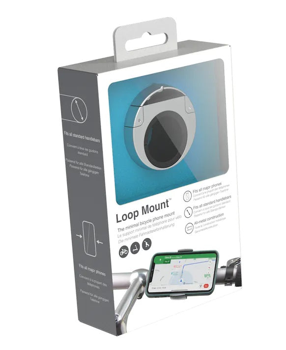 Loop Mount - Fiets smartphone houder Zilver