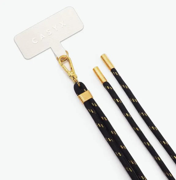 Casyx - Cable telefónico "Precious Black" 