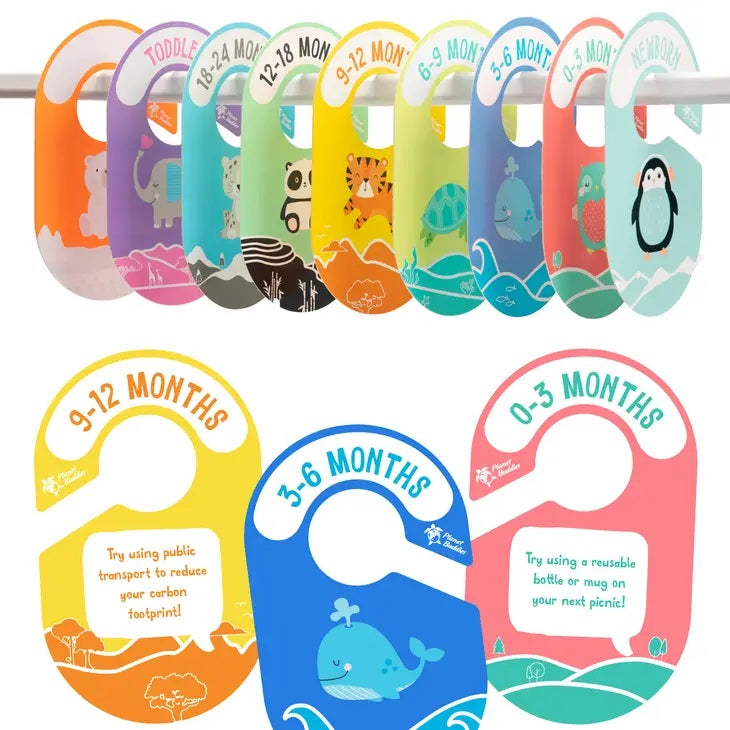 Planet Buddies - Separadores de armario infantil, paquete de 18 piezas
