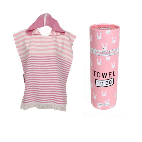 Towel to Go kinderponcho Playa Pink - TinyTin
