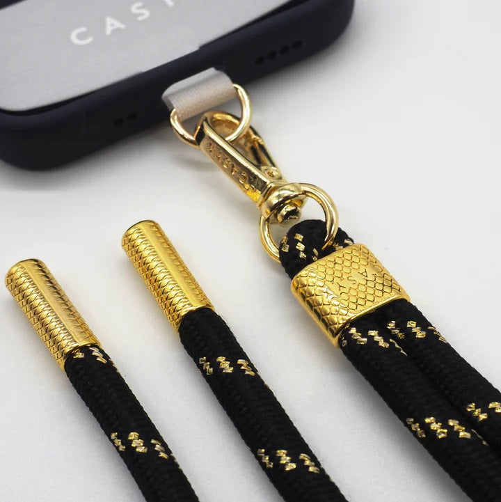 Casyx - Cable telefónico "Precious Black" 