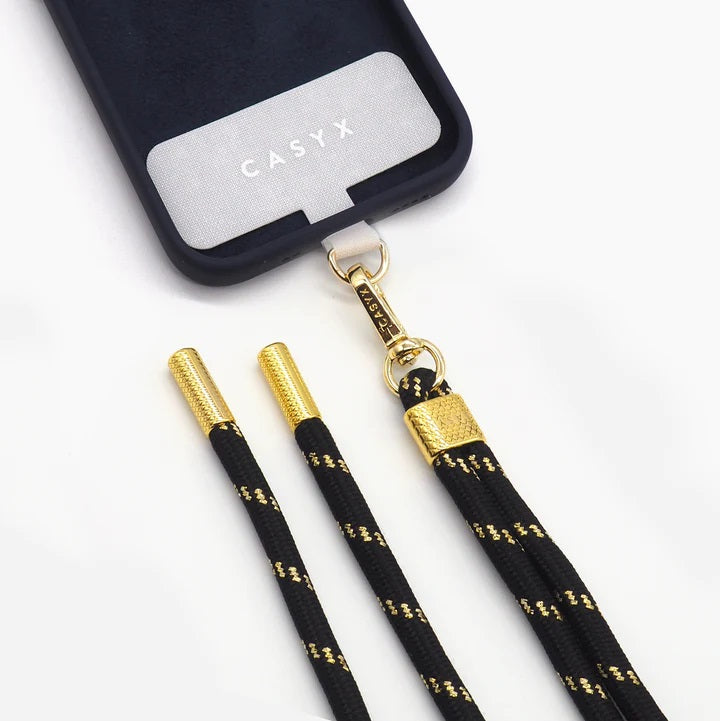 Casyx - Cable telefónico "Precious Black" 